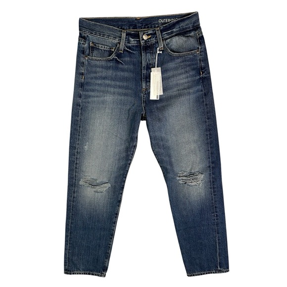 NWT OUTERKNOWN Women's  S.E.A. FILLMORE BOYFRIEND Jeans Distressed Button Fly 27 - Picture 1 of 10
